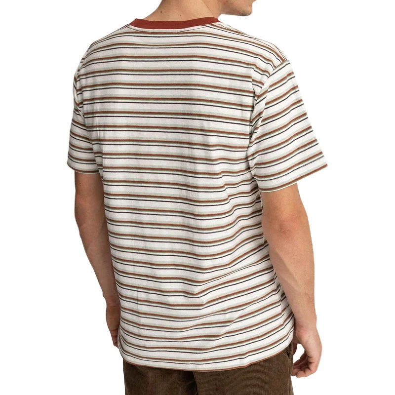 Rhythm Everyday Stripe T-Shirt - Natural/Natural