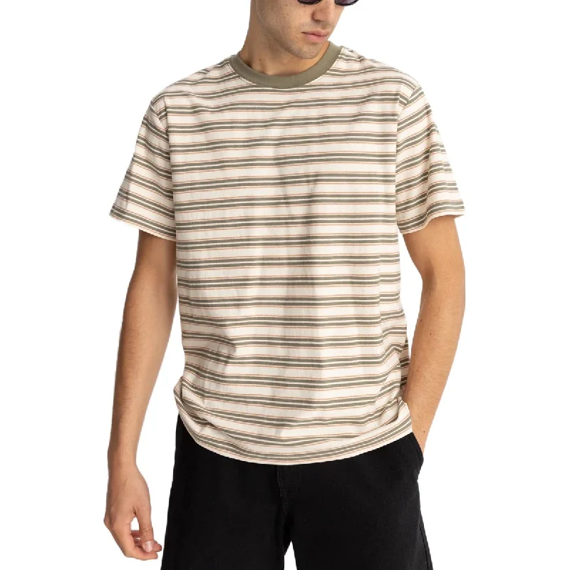 Rhythm Vintage Stripe T-Shirt - Natural/Green