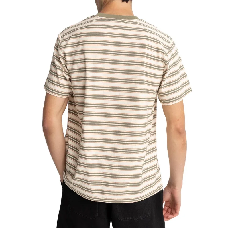 Rhythm Vintage Stripe T-Shirt - Natural/Green