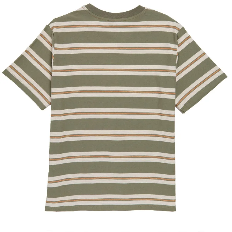 Rhythm Vintage Stripe T-Shirt - Olive