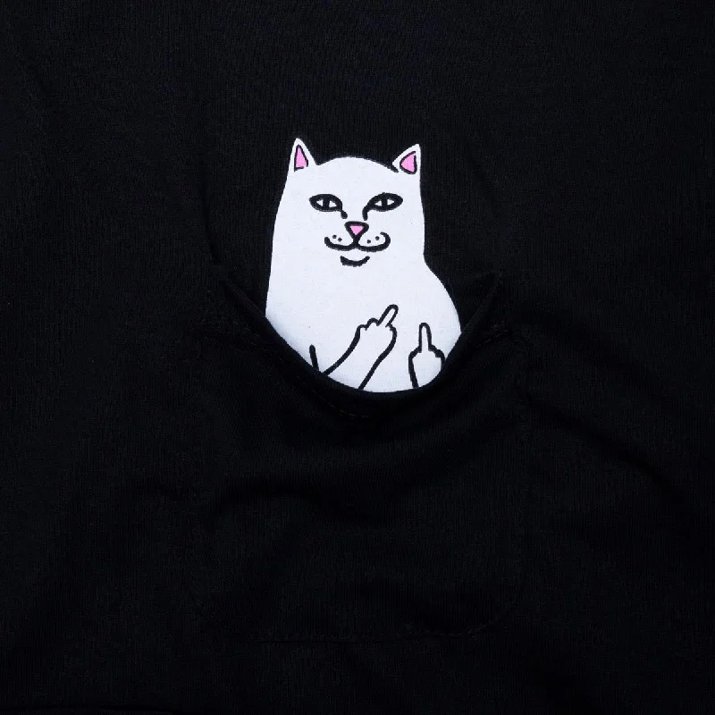 RIPNDIP Lord Nermal Pocket Long Sleeve T-Shirt - Black/White