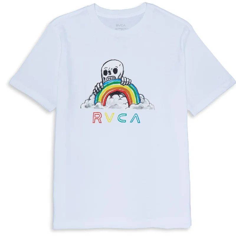 RVCA Rainbow Skulls T-Shirt - White