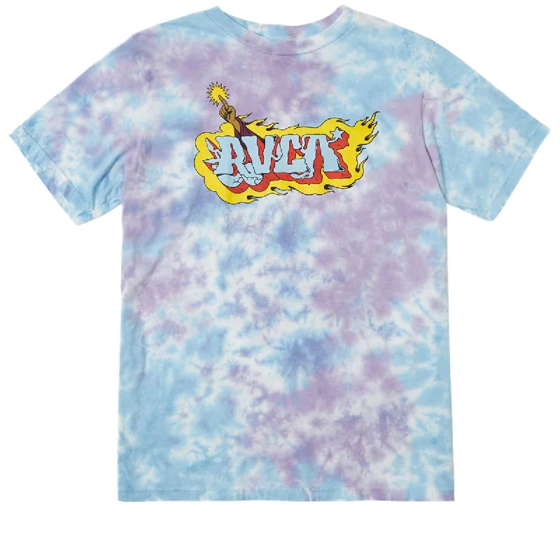 RVCA Wizardry T-Shirt - Purple/Blue Tie Dye