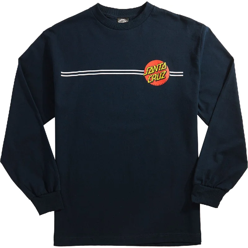 Santa Cruz Classic Dot Long Sleeve T-Shirt - Navy