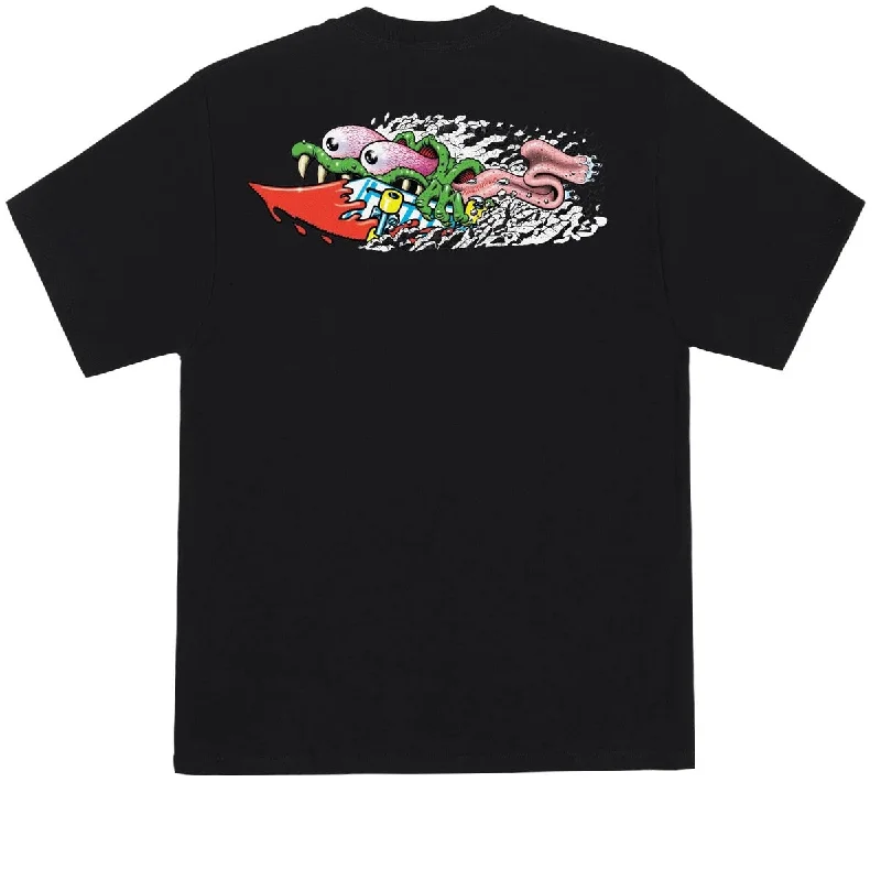 Santa Cruz Meek Concrete Slasher T-Shirt - Black