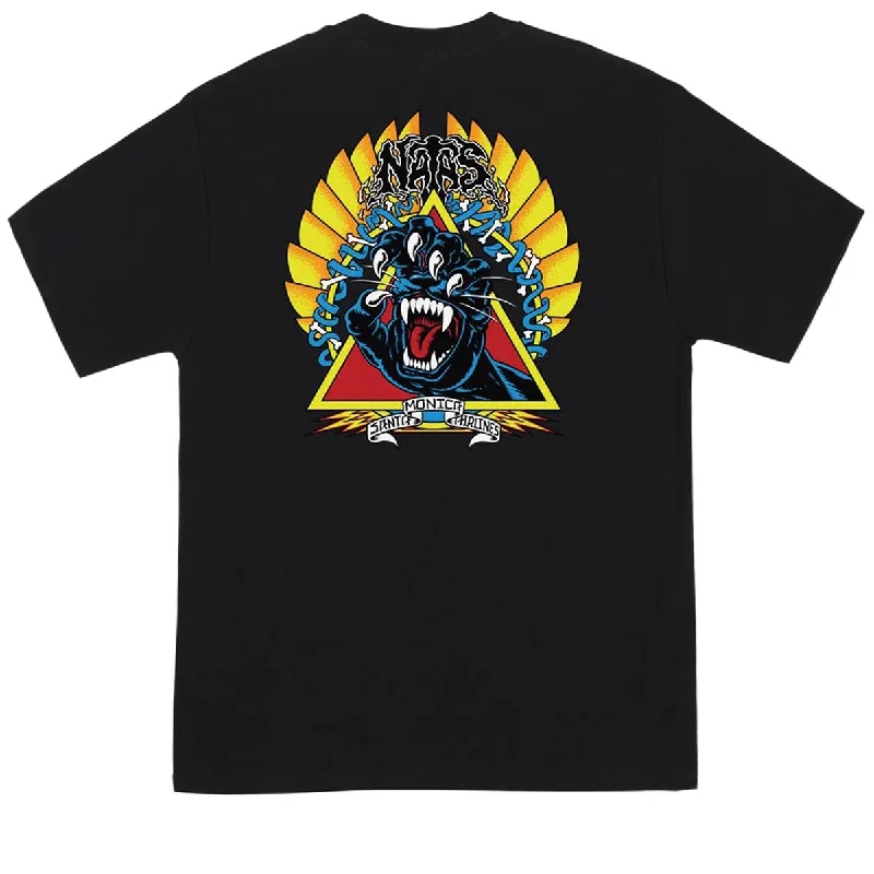 Santa Cruz Natas Screaming Panther T-Shirt - Black