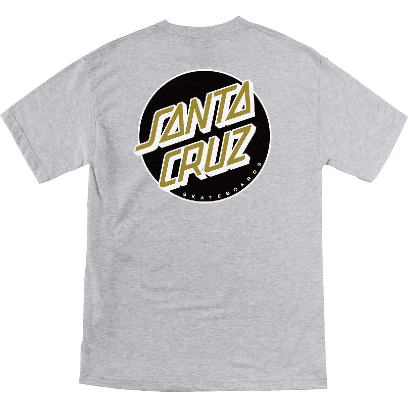 Santa Cruz Other Dot T-Shirt - Heather Grey/Black/Gold