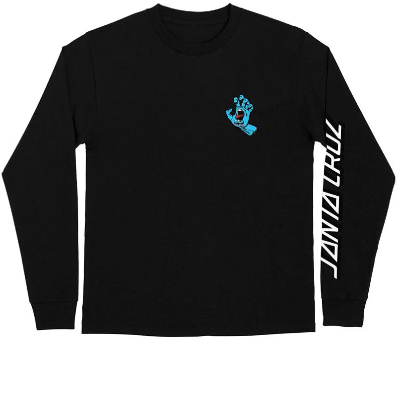 Santa Cruz Screaming Hand Long Sleeve T-Shirt - Black