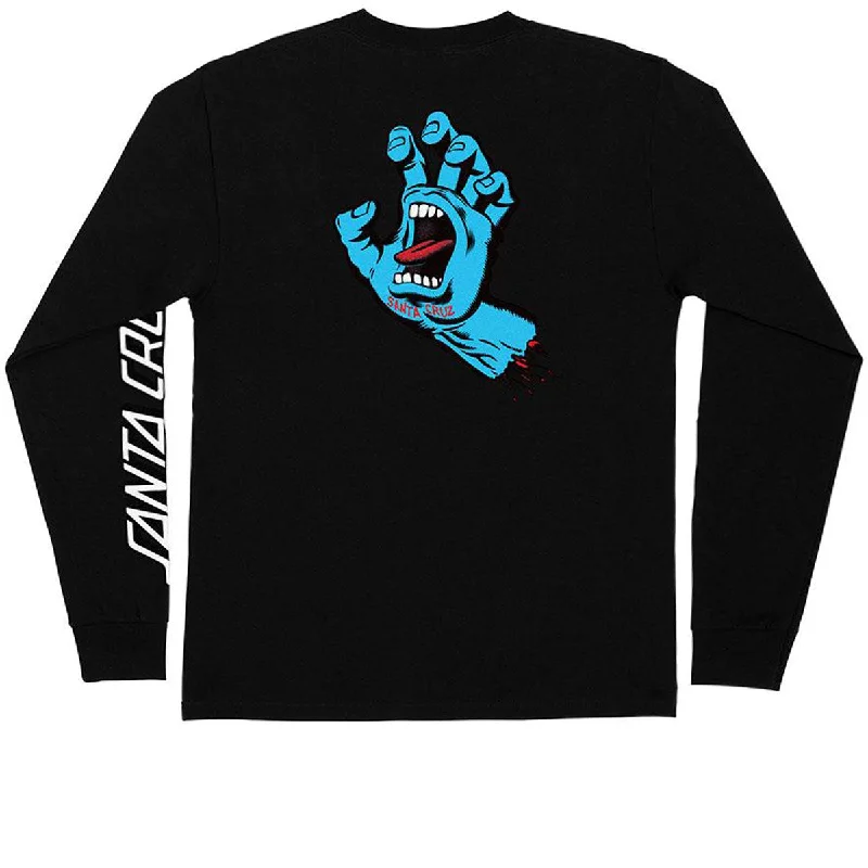 Santa Cruz Screaming Hand Long Sleeve T-Shirt - Black