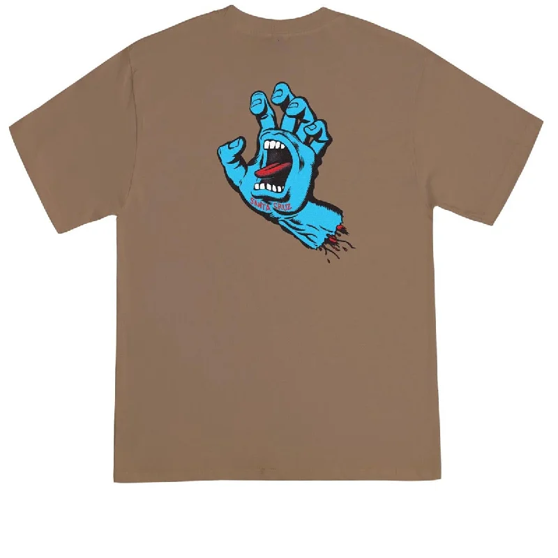 Santa Cruz Screaming Hand T-Shirt - Woodland Brown