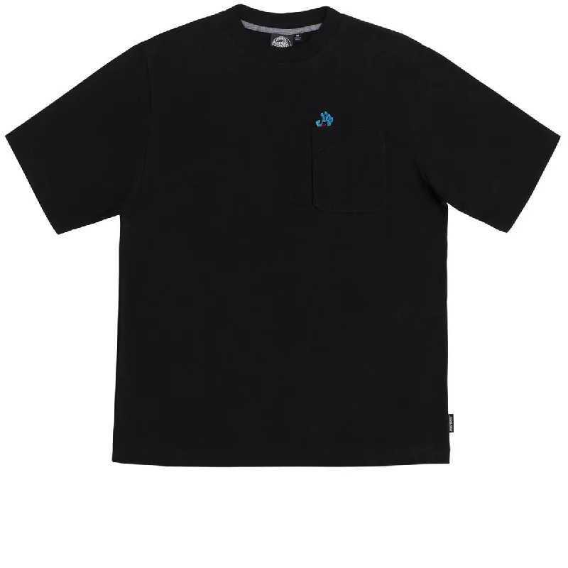 Santa Cruz Screaming Hand Utility Pocket T-Shirt - Black