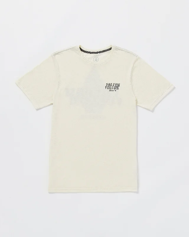 Scrambled Channel Short Sleeve Tee - Off White Heather