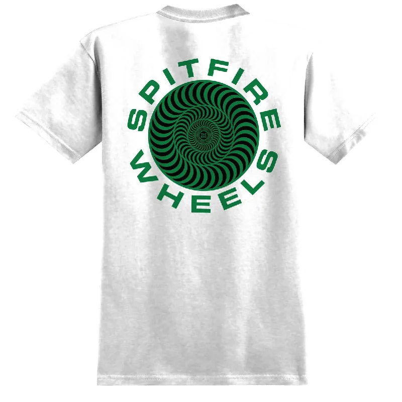 Spitfire Classic '87 Swirl Fill T-Shirt - White/Green/Black