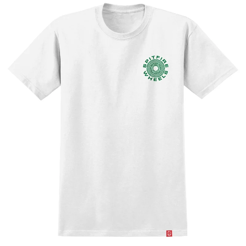 Spitfire Classic '87 Swirl Fill T-Shirt - White/Green/Black