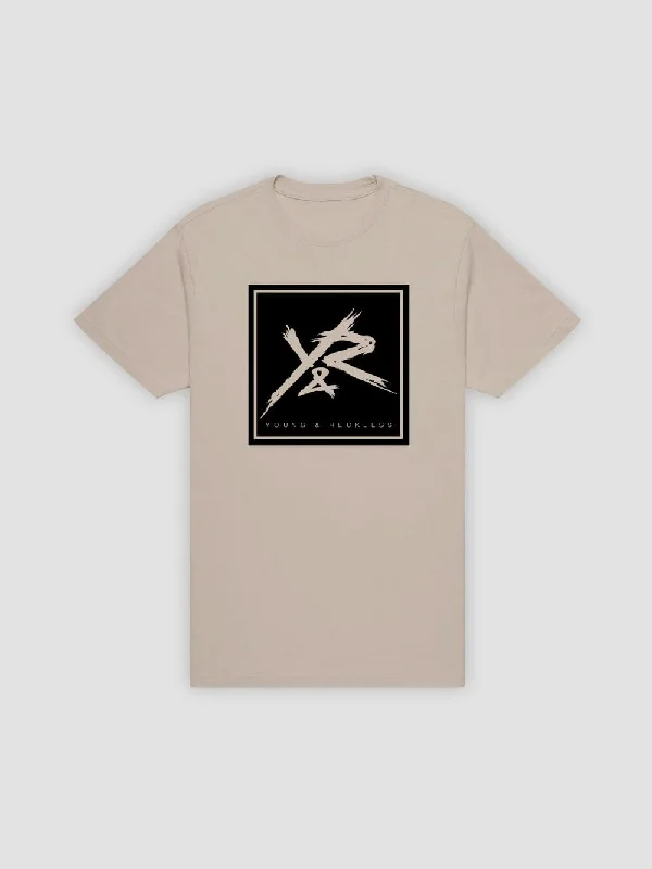 Square Logo Tee - Natural