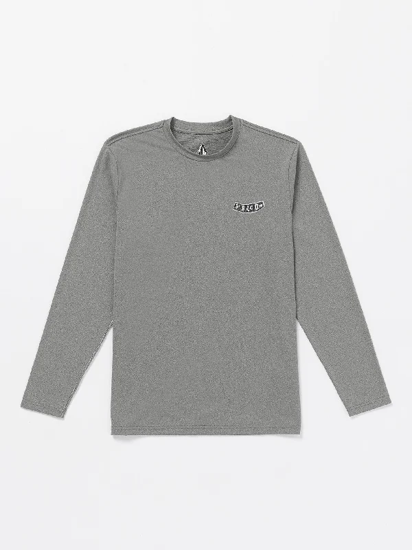 Stone Pistol Long Sleeve Rashguard - Heather Grey