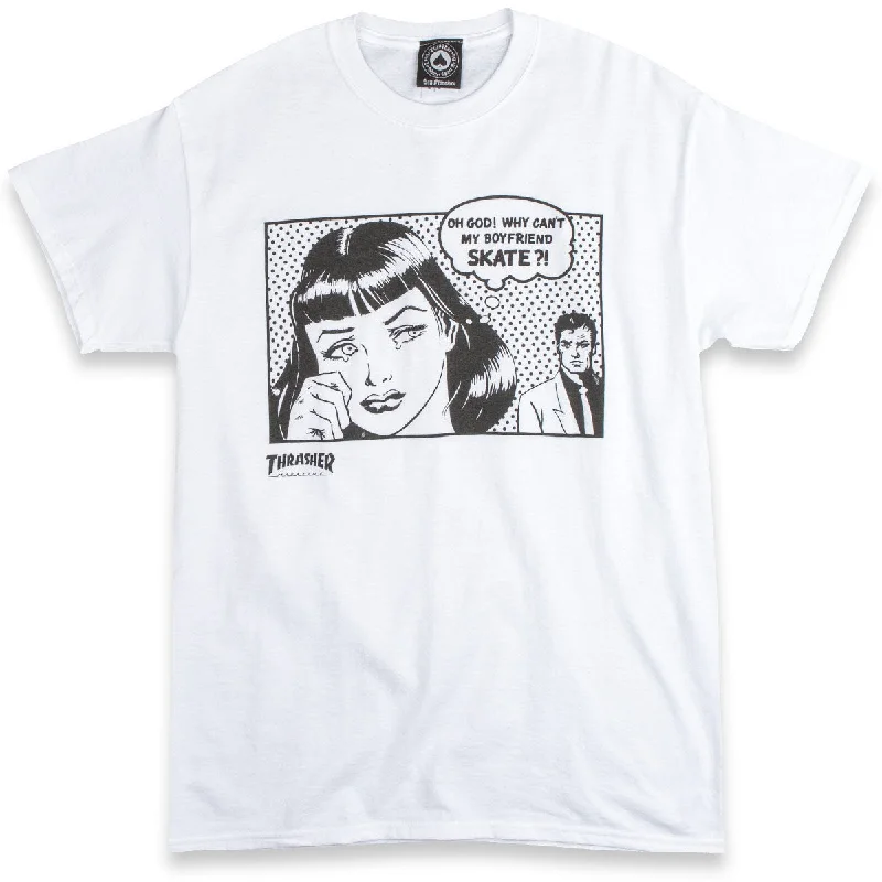 Thrasher Boyfriend T-Shirt - White