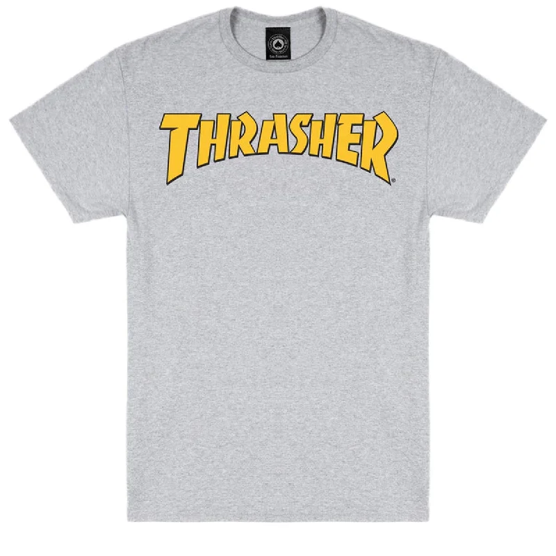 Thrasher Cover Logo T-Shirt - Ash Grey