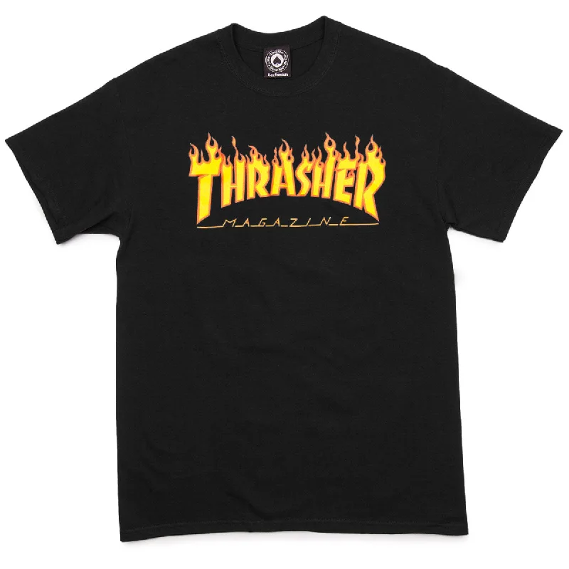 Thrasher Flame T-Shirt - Black