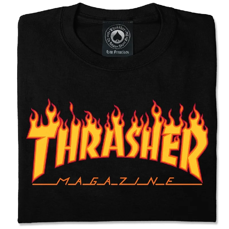 Thrasher Flame T-Shirt - Black