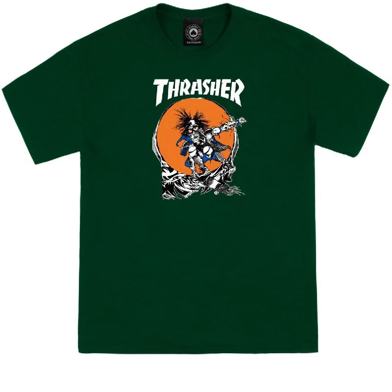 Thrasher Skate Outlaw T-Shirt - Forest Green