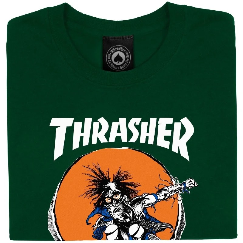 Thrasher Skate Outlaw T-Shirt - Forest Green