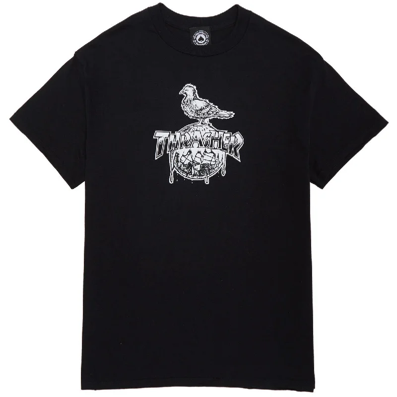 Thrasher x Anti-Hero Cover The Earth T-Shirt - Black