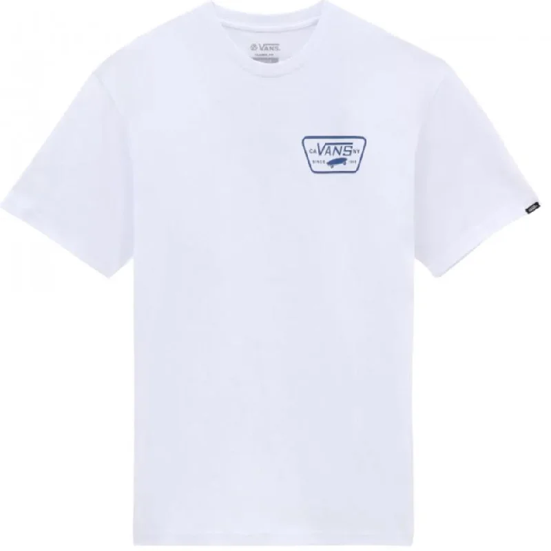 Vans Full Patch T-Shirt - White/True Blue