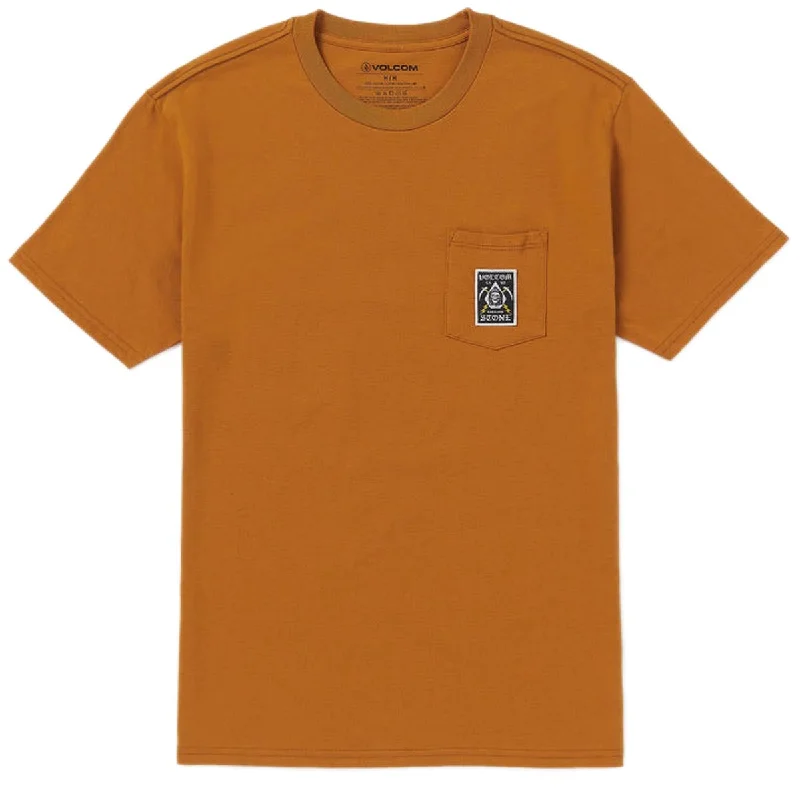 Volcom Pocket Label T-Shirt - Chestnut Brown