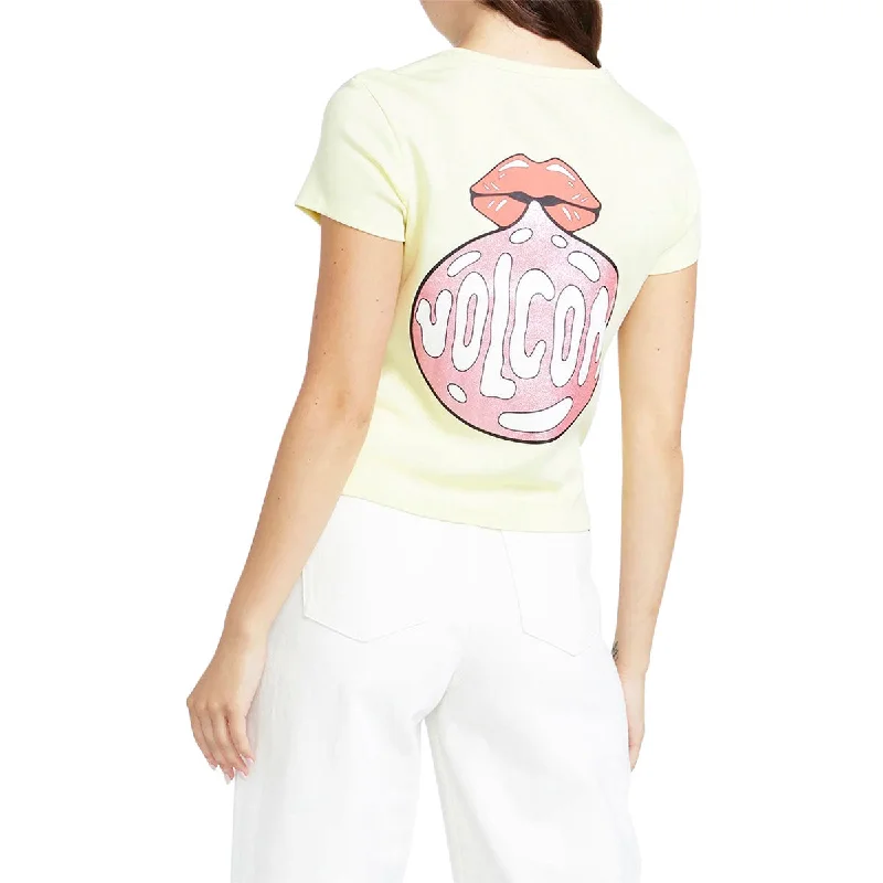 Volcom Womens Have A Clue T-Shirt - Lemon