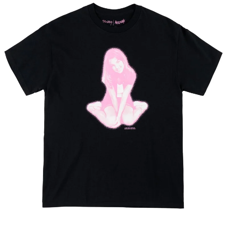 Welcome x Britney Flower T-Shirt - Black