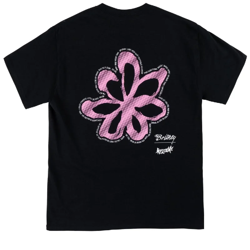 Welcome x Britney Flower T-Shirt - Black