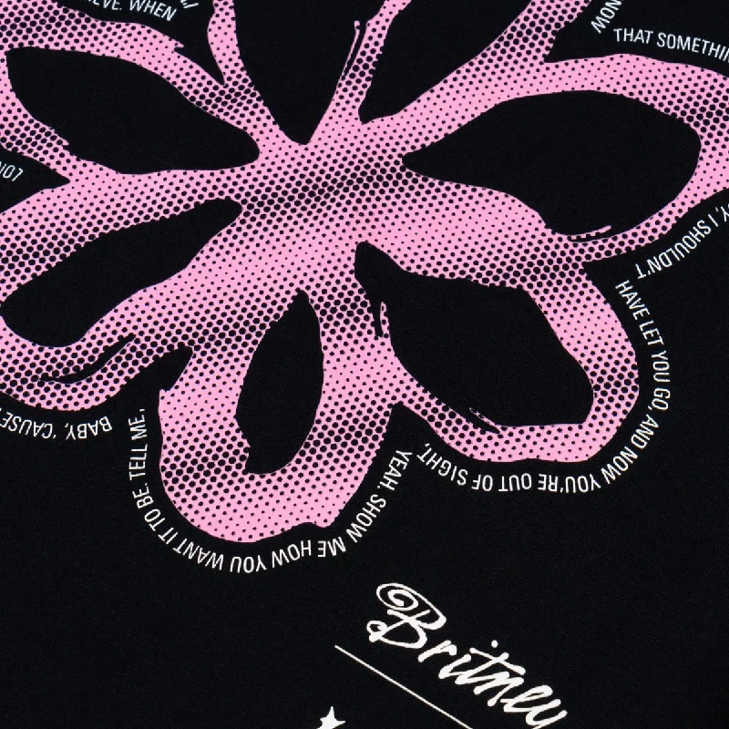 Welcome x Britney Flower T-Shirt - Black