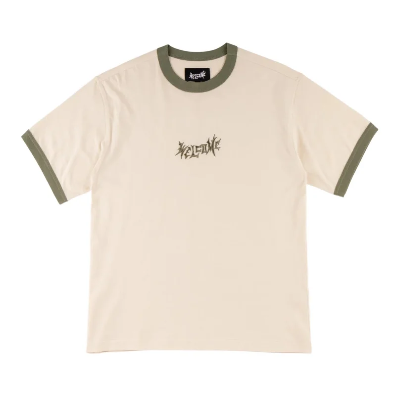 Welcome Detatch Ringer T-Shirt - Bone